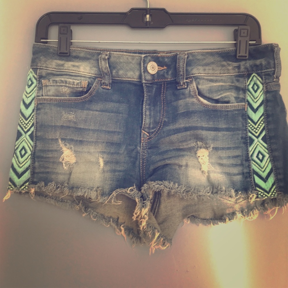 Denim shorts